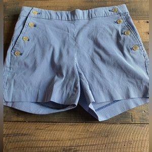 NWOT! Banana Republic blue striped sailor shorts
